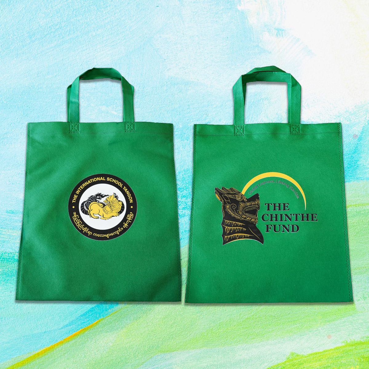 RECYCLE BAG WITH ISY AND CHINTHE FUND LOGO