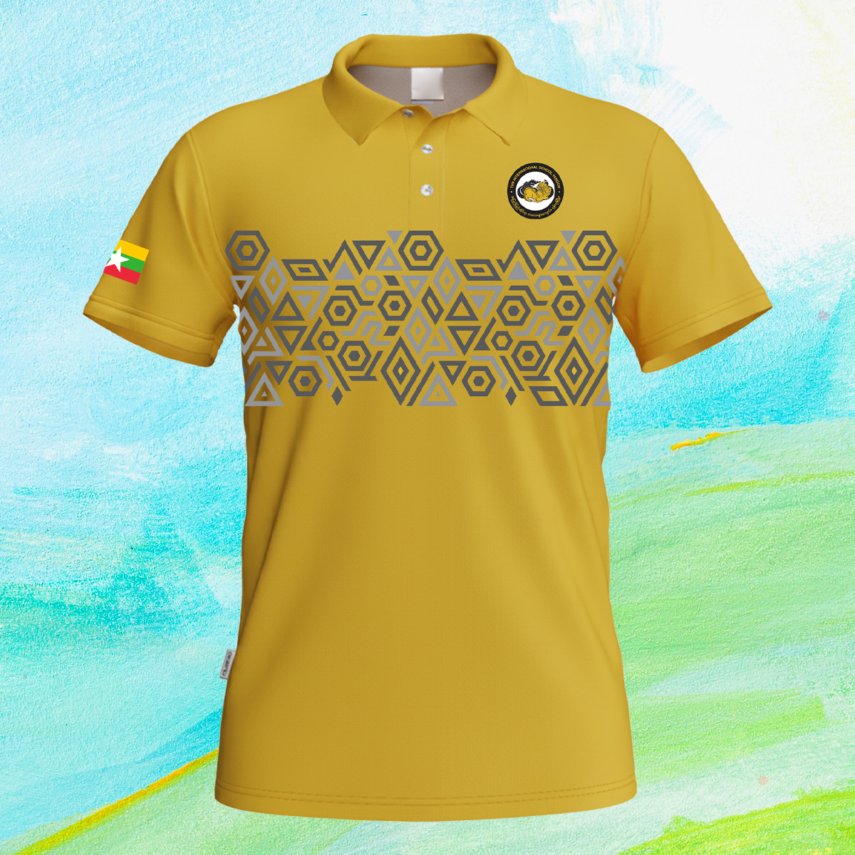 TENNIS YELLOW POLO SHIRT